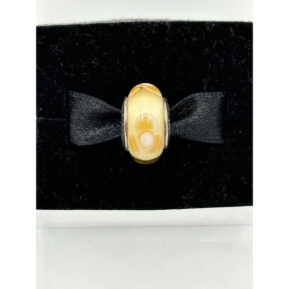 Pandora Jewelry - AUTHENTIC PANDORA #790645 YELLOW FLOWERS FOR YOU Sterling MURANO BEAD RETIRED
